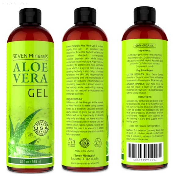 LAST ONE! SEVEN MINERALS Aloe Vera Gel Organic. - Picture 6 of 13